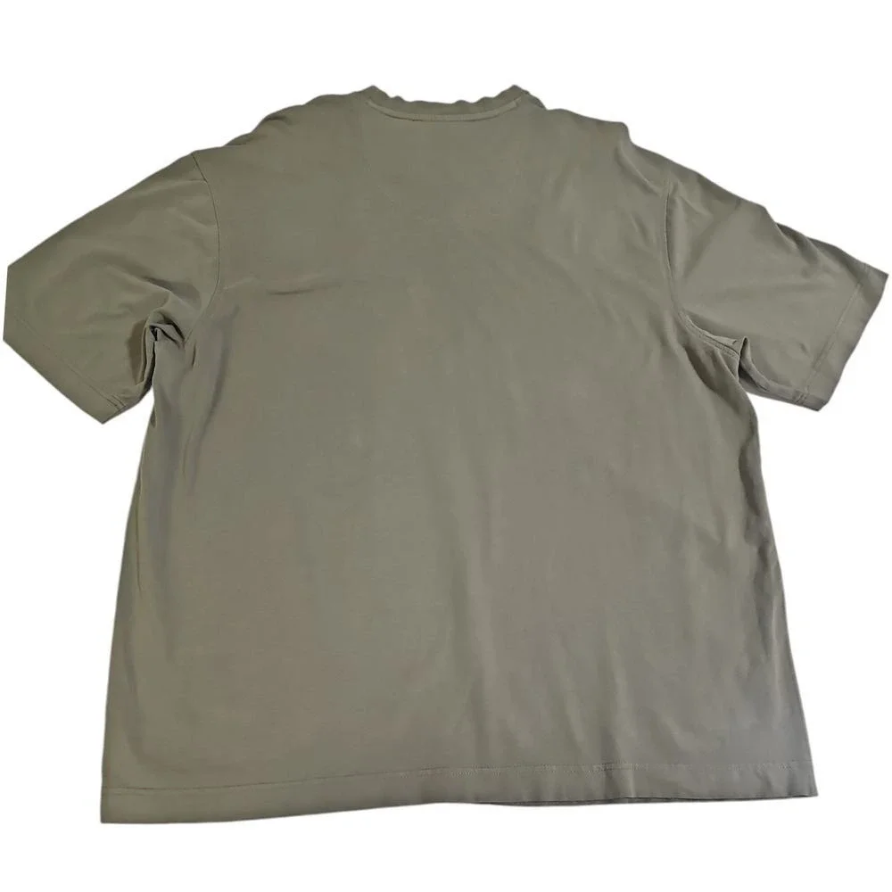 Axis LA Premium Olive Green Cotton Crew Neck‎ T-Shirt Casual Basic Tee XL